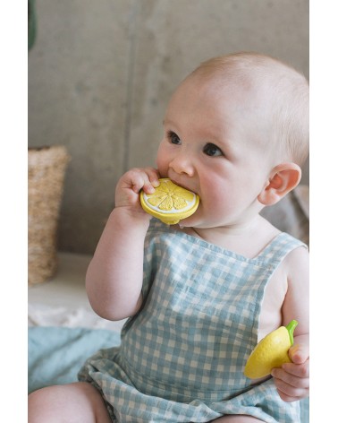 Oli & Carol John Lemon Mini Doudou Baby Teether